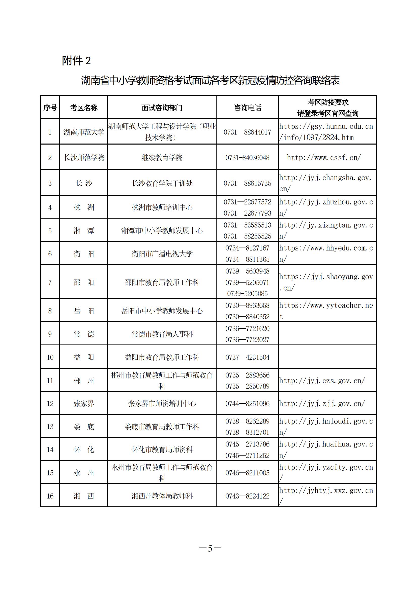 2022年湖南省上半年中小学教师资格考试（面试） 防 疫 须 知(图5)