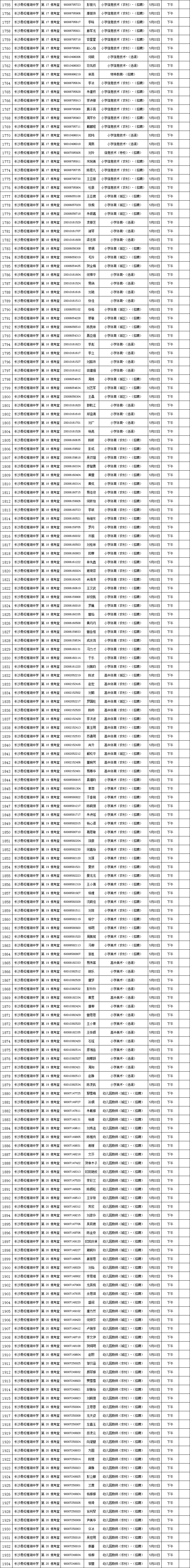 长沙县2022年公开招聘（选调）教师试教 （面试、专业技能测试）候考安排(图6)